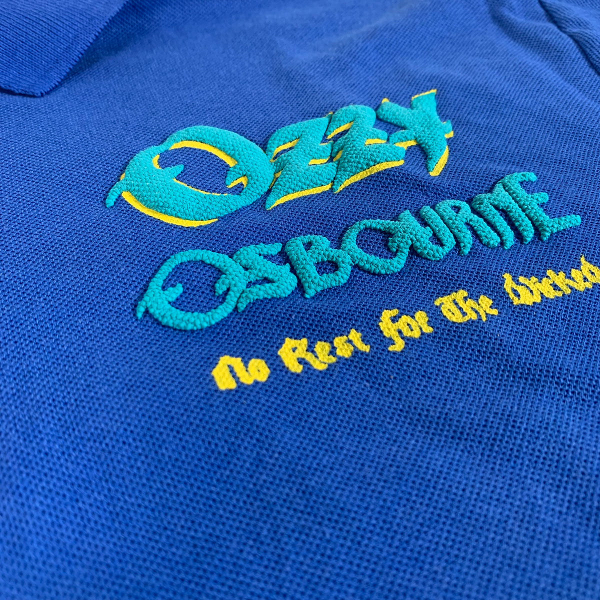 Vintage Ozzy Osbourne &quot;No Rest For The Wicked&quot; Polo Shirt