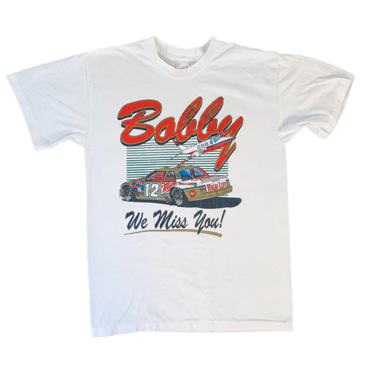 Vintage Nascar Bobby Allison &quot;We Miss You!&quot; T-Shirt
