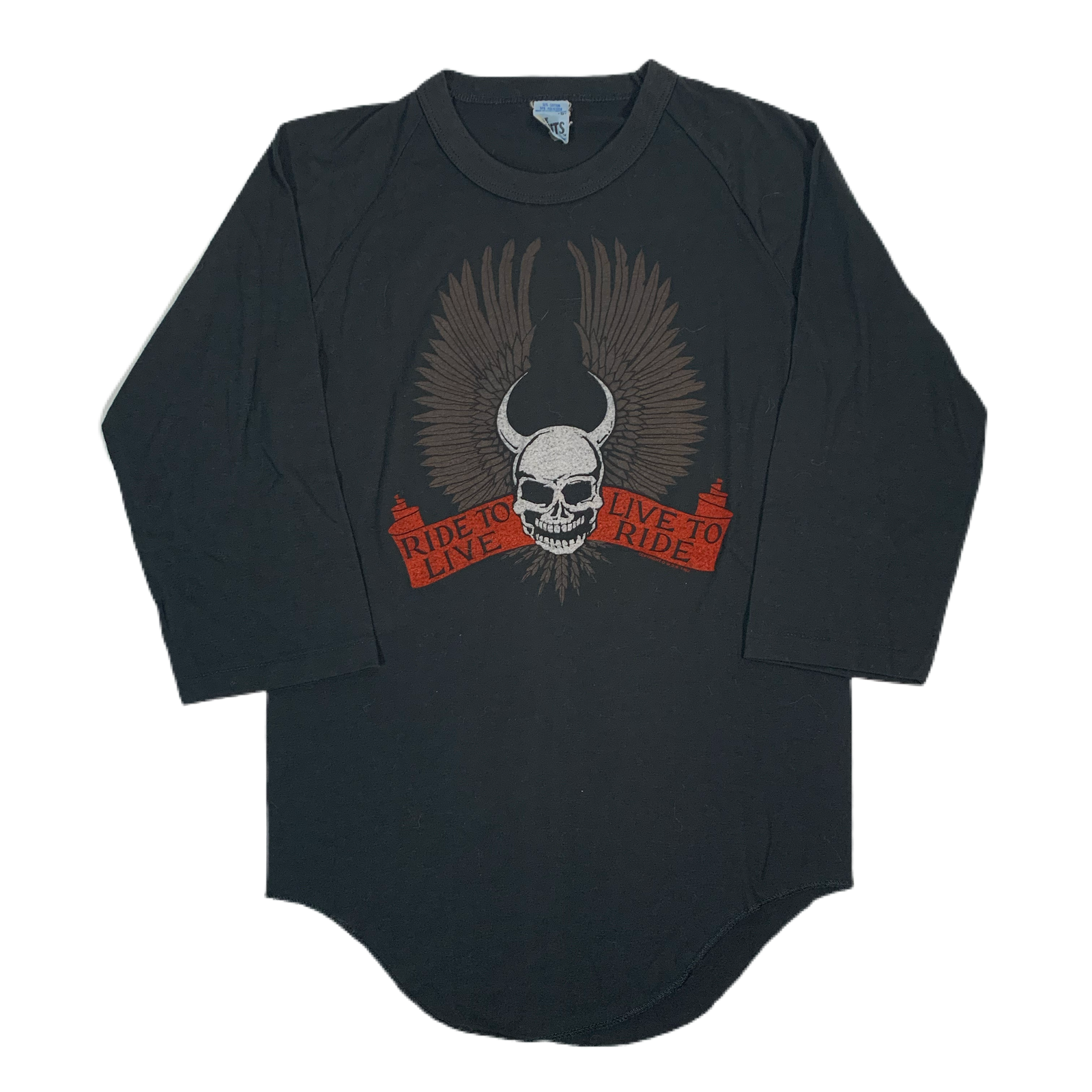 Vintage Ride To Live “Live To Ride” Raglan Shirt - jointcustodydc