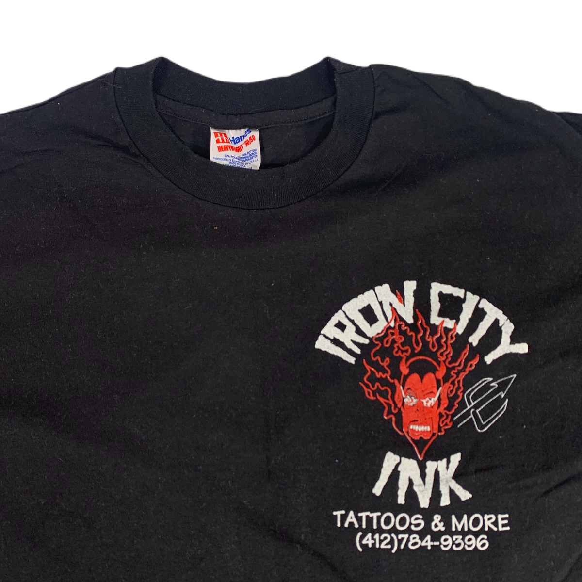 Vintage Iron City Ink &quot;Tattoos &amp; More&quot; T-Shirt
