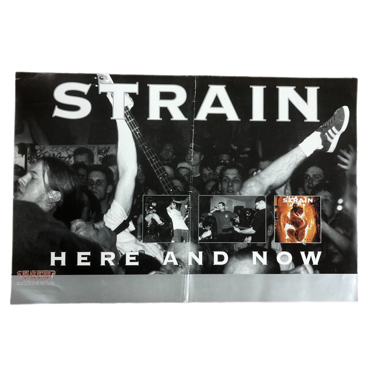 Vintage Strain &quot;Here And Now&quot; New Age Records Promotional Poster