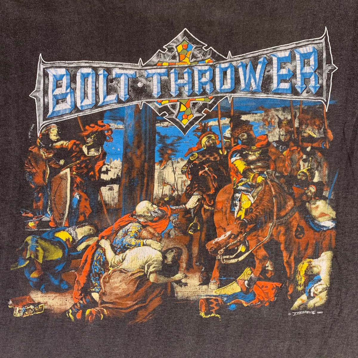 Vintage Bolt Thrower &quot;The IVth Crusade&quot; Earache Records T-Shirt