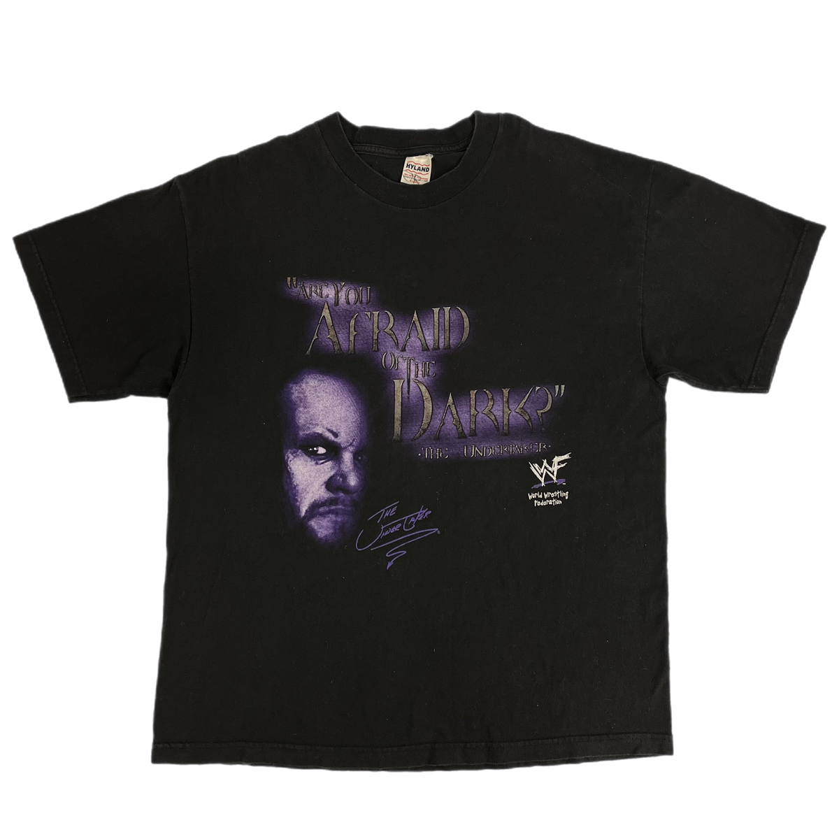 Vintage The Undertaker &quot;Are You Afraid Of The Dark&quot; WWF T-Shirt