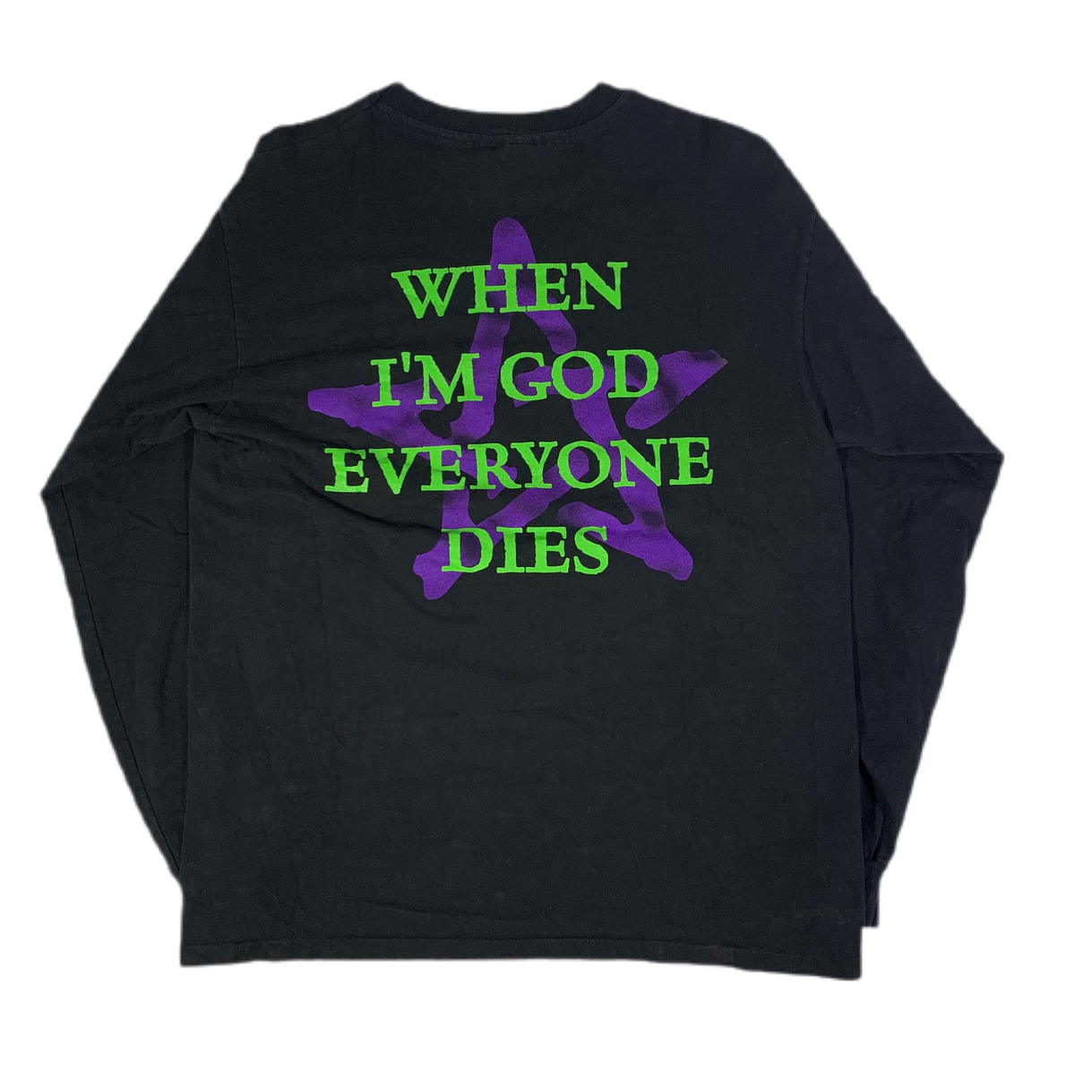 Vintage Marilyn Manson &quot;When I&#39;m God Everyone Dies&quot; Long Sleeve Shirt