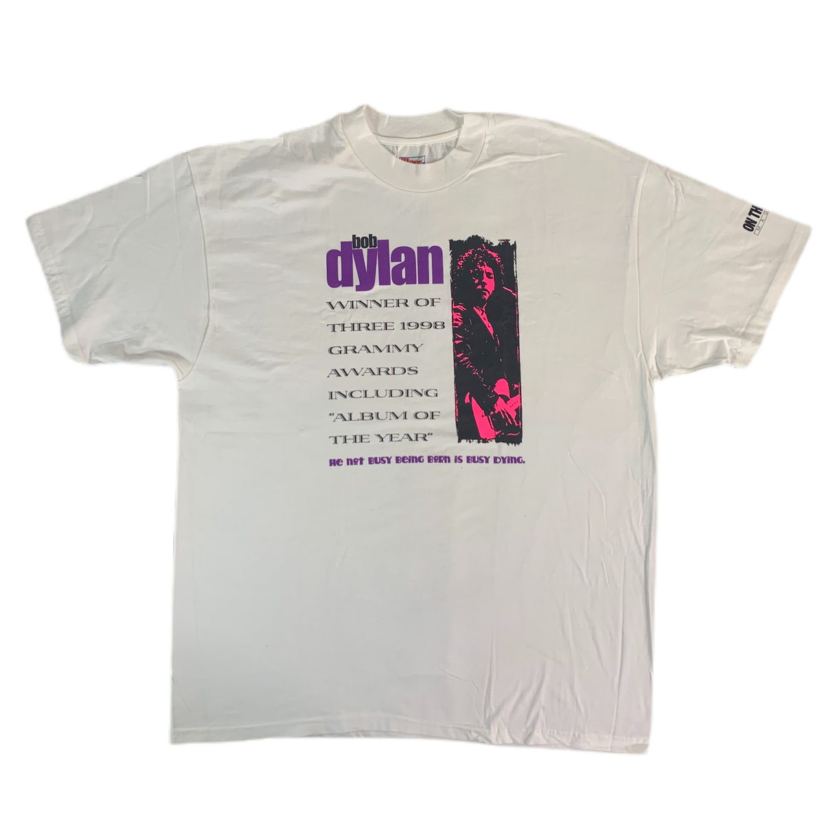 Vintage Bob Dylan &quot;On The Tracks Zine&quot; T-Shirt