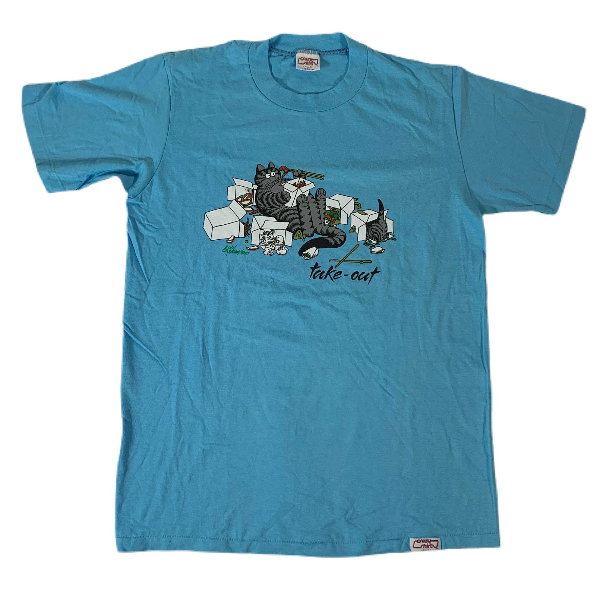 Vintage B. Kliban "Take-Out" Crazy Shirts T-Shirt - jointcustodydc