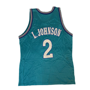 Charlotte Hornets Vintage 90s Larry Johnson Champion 