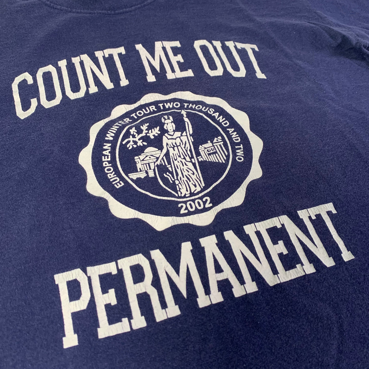 Vintage Count Me Out &quot;Permanent&quot; European Tour T-Shirt