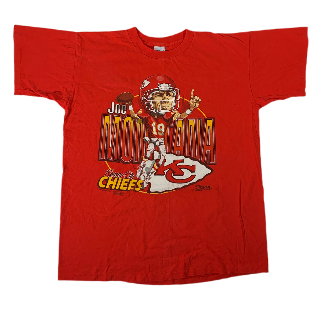 Glorydays Fine Goods Vintage Joe Montana T-Shirt KC Chiefs NFL 1993