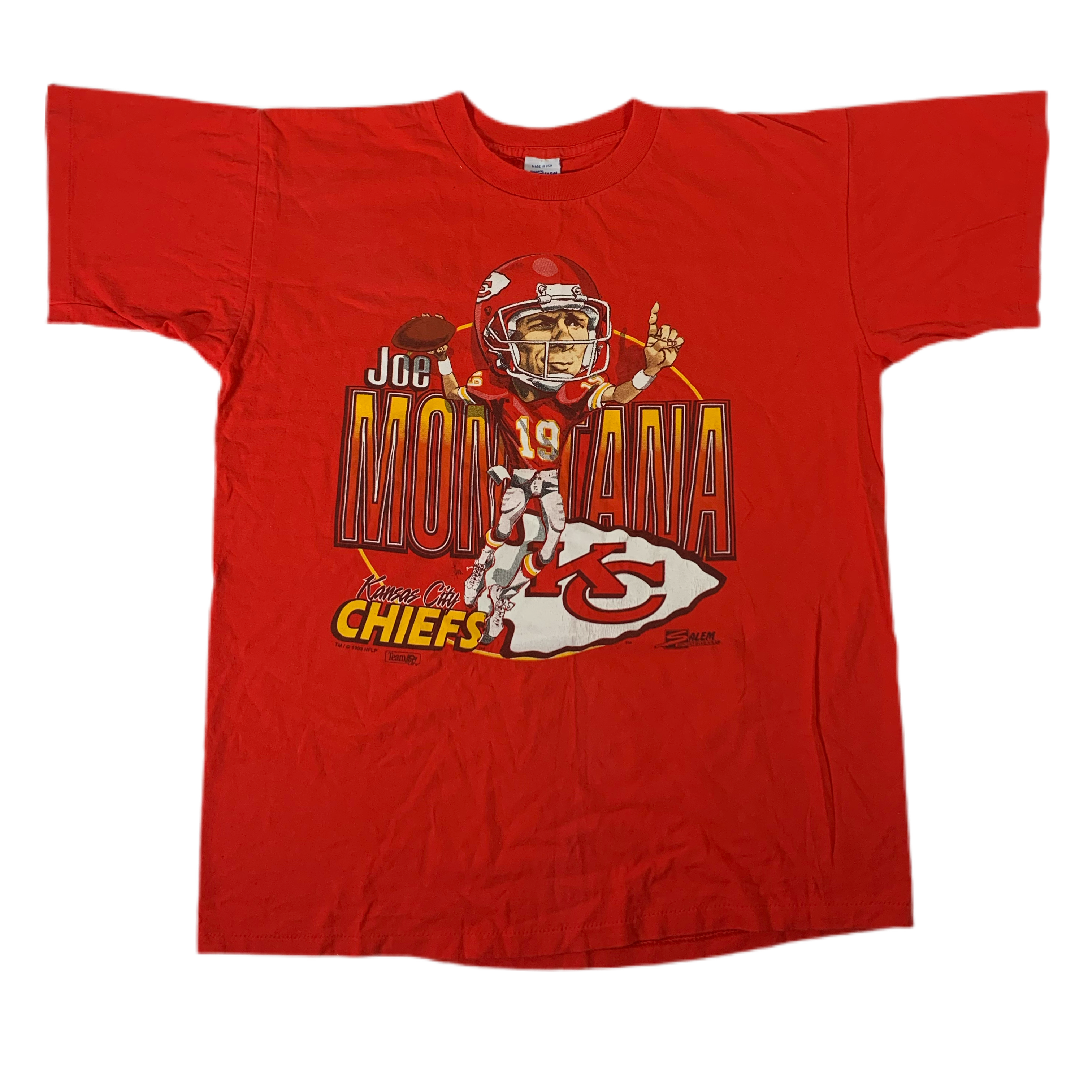 Vintage Kansas City Chiefs Joe Montana T Shirt jointcustodydc