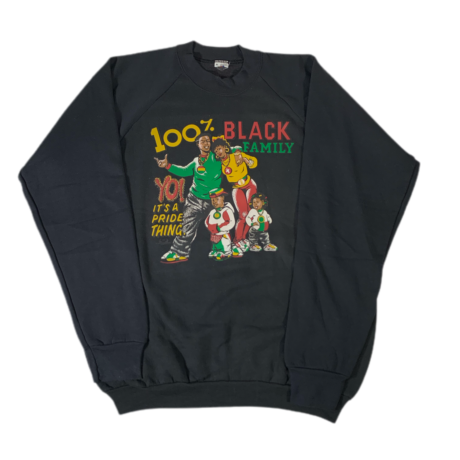 Vintage 100% Black Family "It’s A Pride Thing" Crewneck Sweatshirt - jointcustodydc