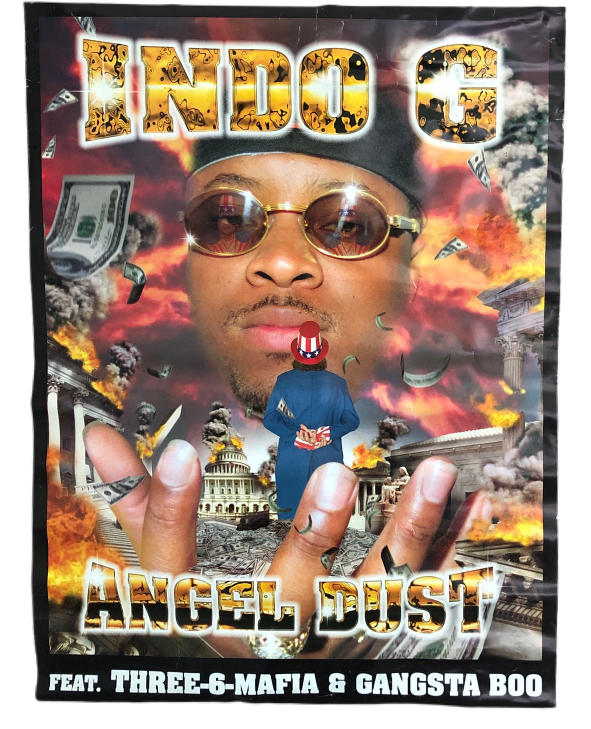 Vintage Indo G &quot;Angel Dust&quot; Promotional Poster
