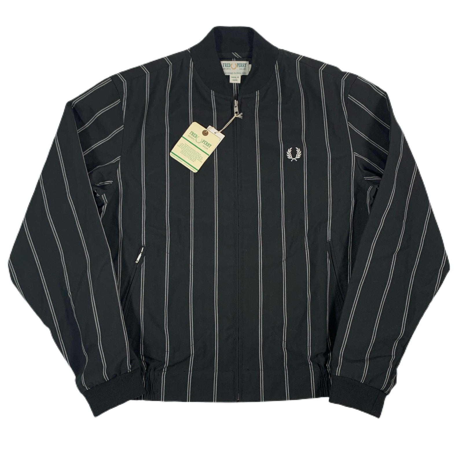 Vintage Fred Perry “Pinstripe” Bomber Jacket - jointcustodydc