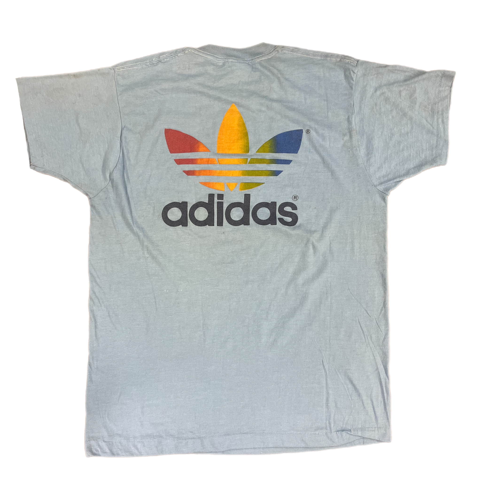 Vintage adidas deals rainbow t shirt
