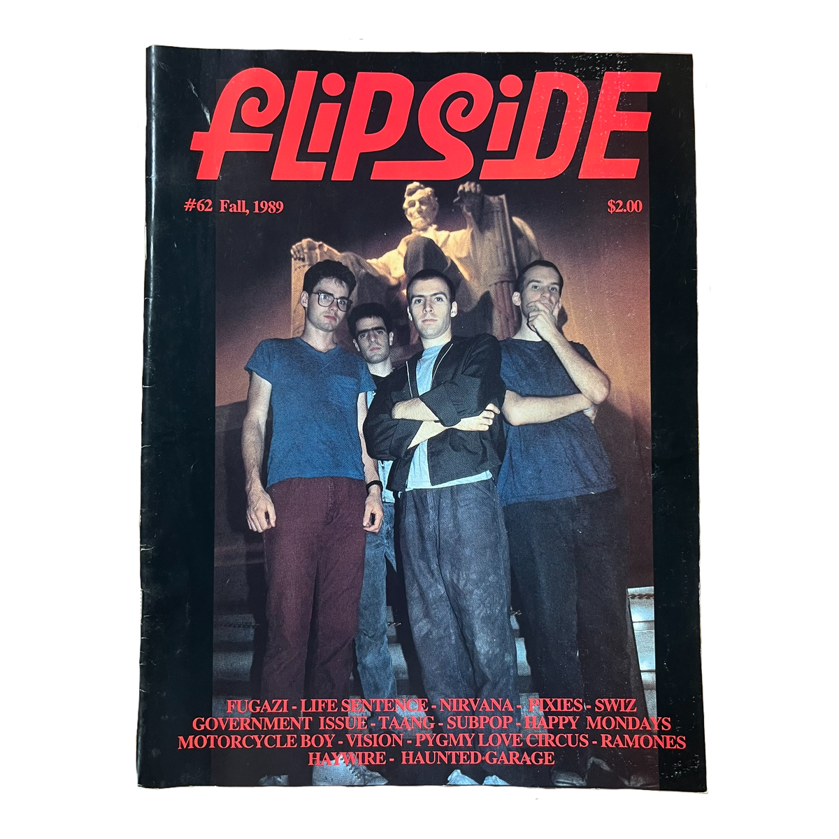 Vintage Flipside Fanzine &quot;Fugazi&quot; Issue #62 &#39;89