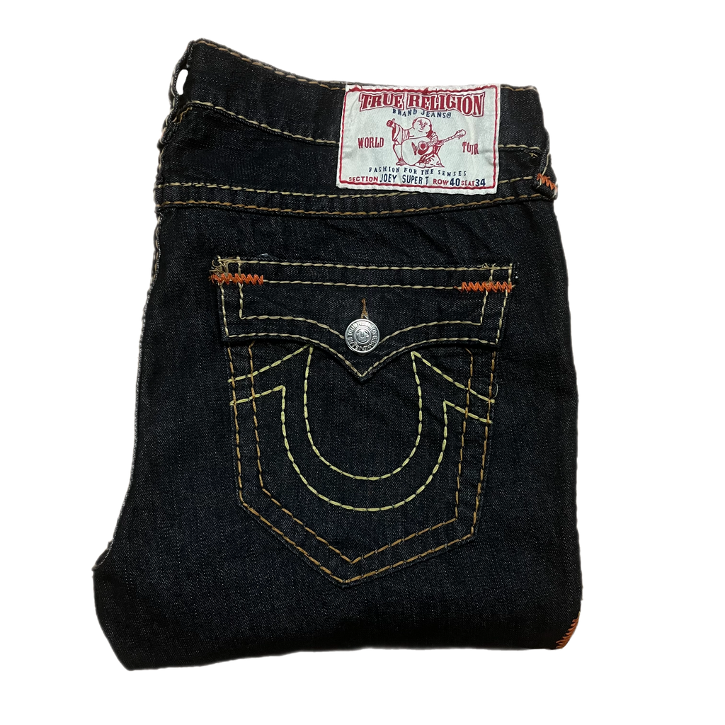 TRUE RELIGION JOEY SUPER T 30 白 ホワイト True Religion Men's Joey Super T Flap Twisted Seam 1/2