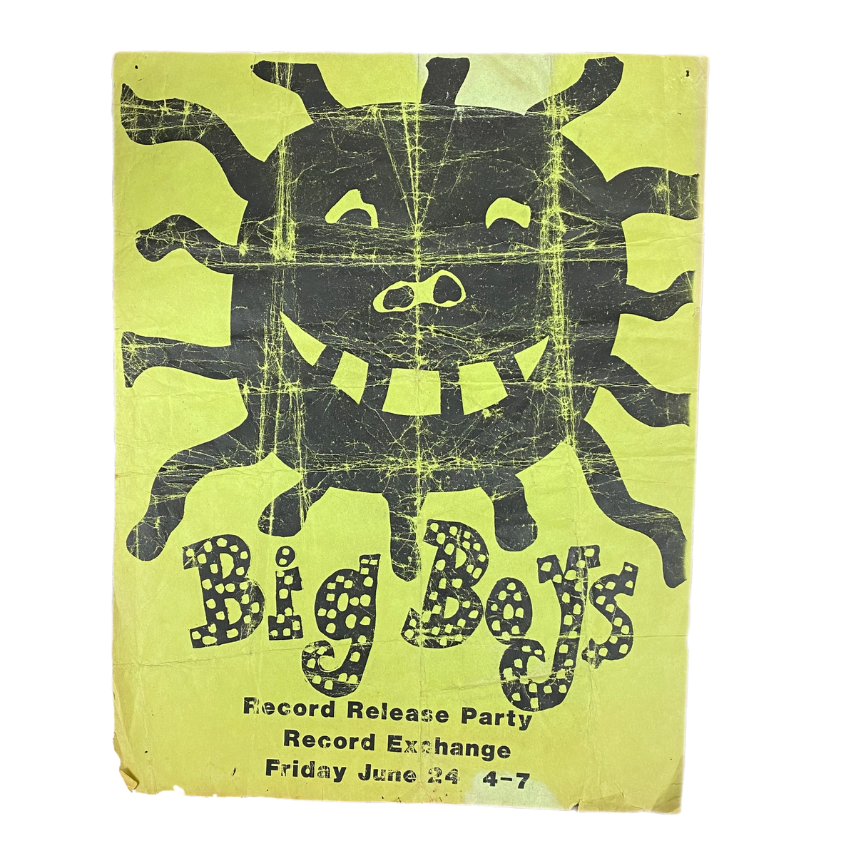 Vintage Dicks &amp; Big Boys 2-Sided &quot;Record Release Party&quot; Flyer