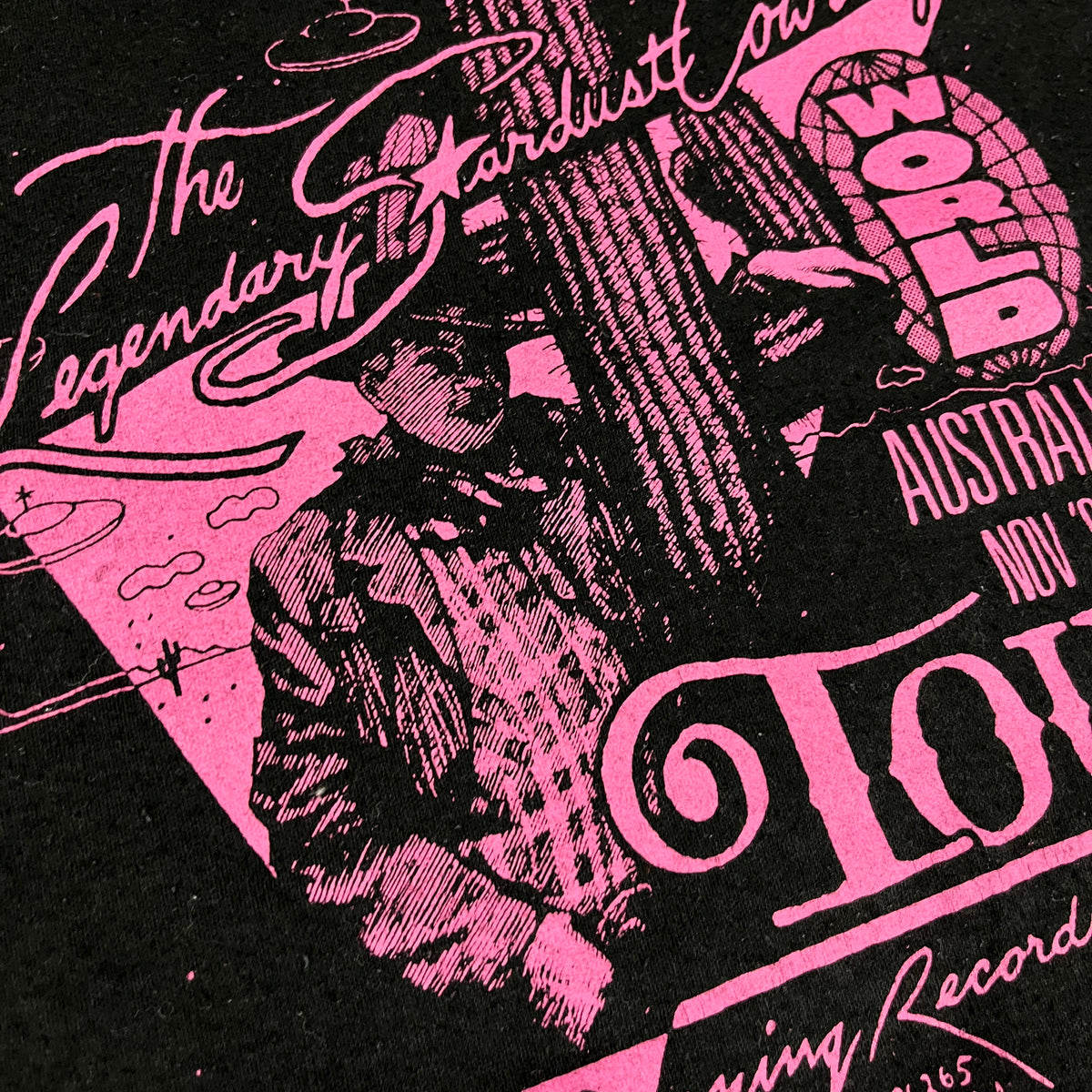 Vintage The Legendary Stardust Cowboy &quot;Amazing Records&quot; Tour T-Shirt