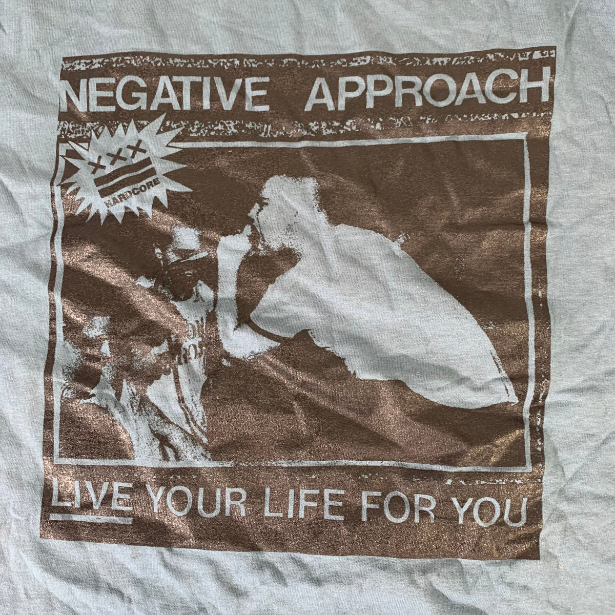 Vintage Negative Approach &quot;Live Your Life For You&quot; T-Shirt