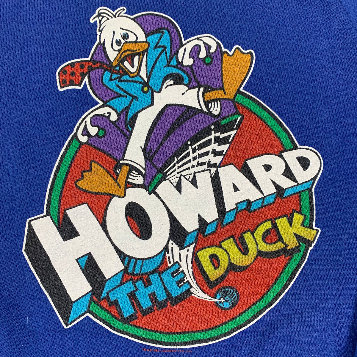 Vintage Howard The Duck &quot;Marvel Comics&quot; Raglan Sweatshirt