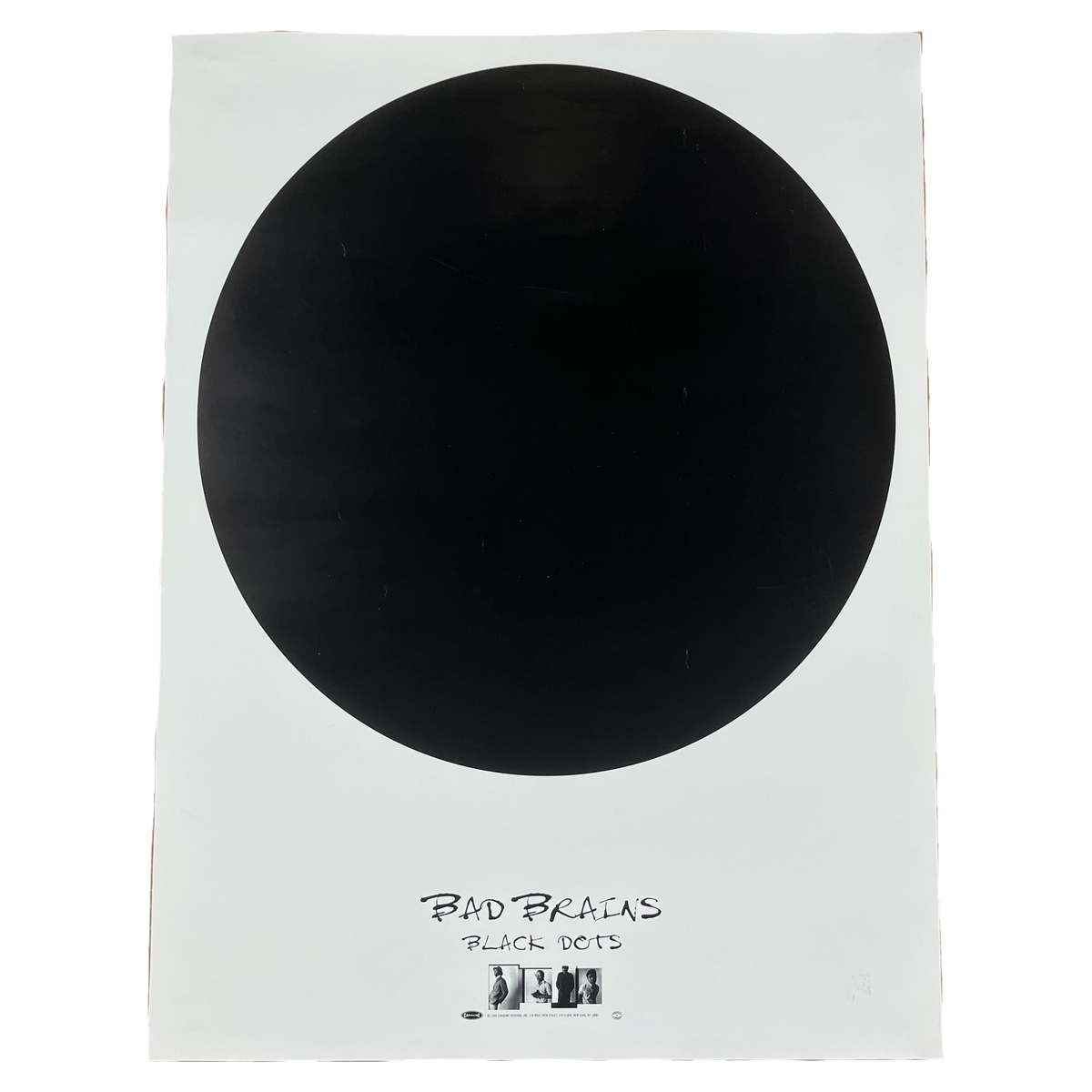 Vintage Bad Brains &quot;Black Dots&quot; Caroline Records Promotional Poster