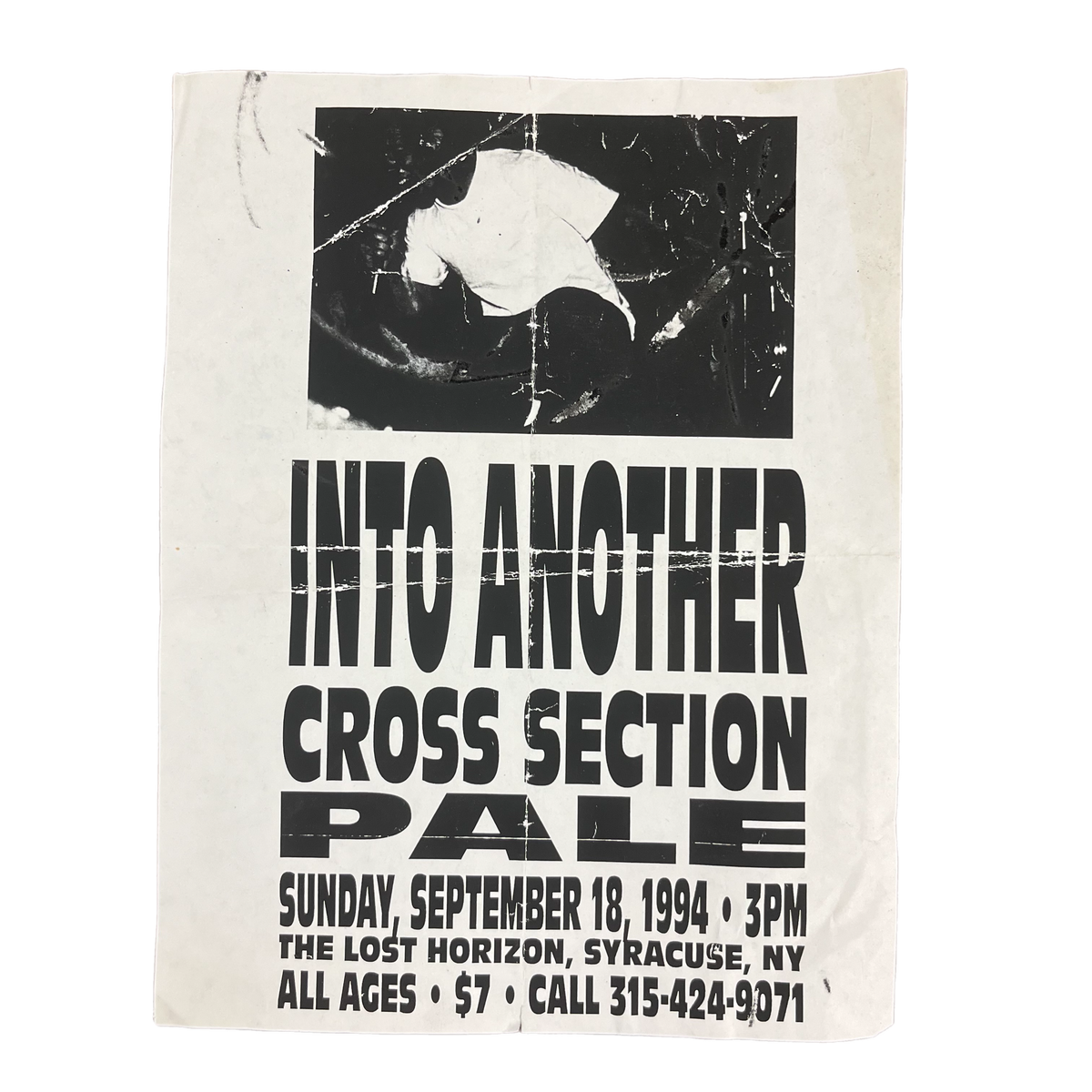 Vintage Into Another Pale Cross Section &quot;Syracuse, NY&quot; Show Flyer