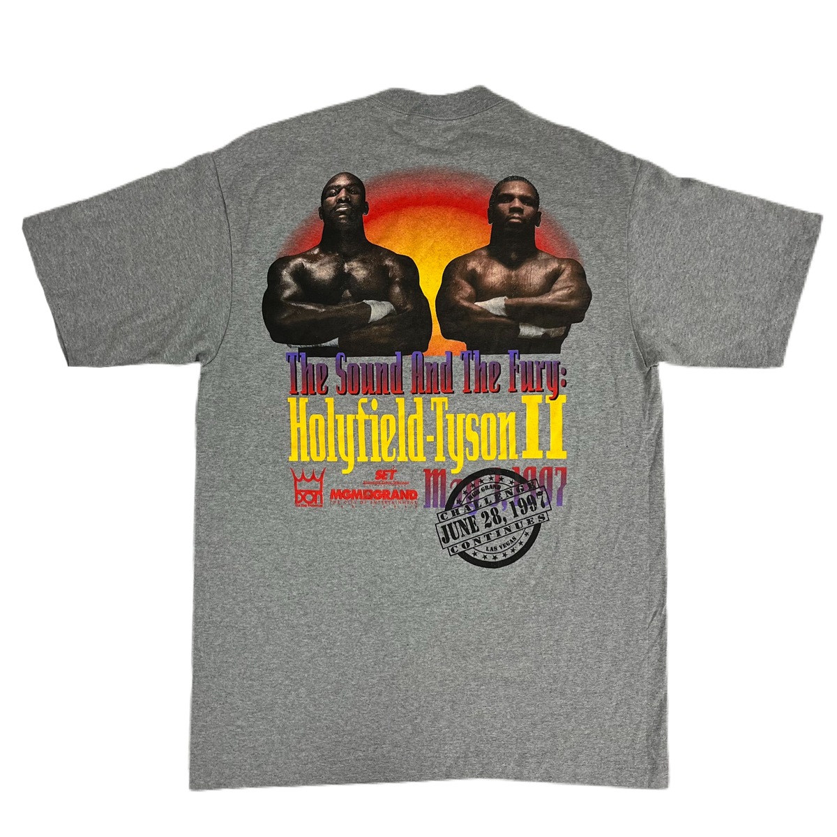 Vintage Mike Tyson Vs. Evander Holyfield II &quot;The Sound And The Fury&quot; T-Shirt