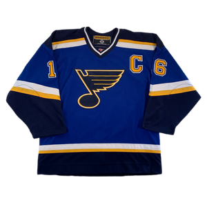 1988-89 Brett Hull Game Worn St. Louis Blues Jersey. Hockey, Lot #82056