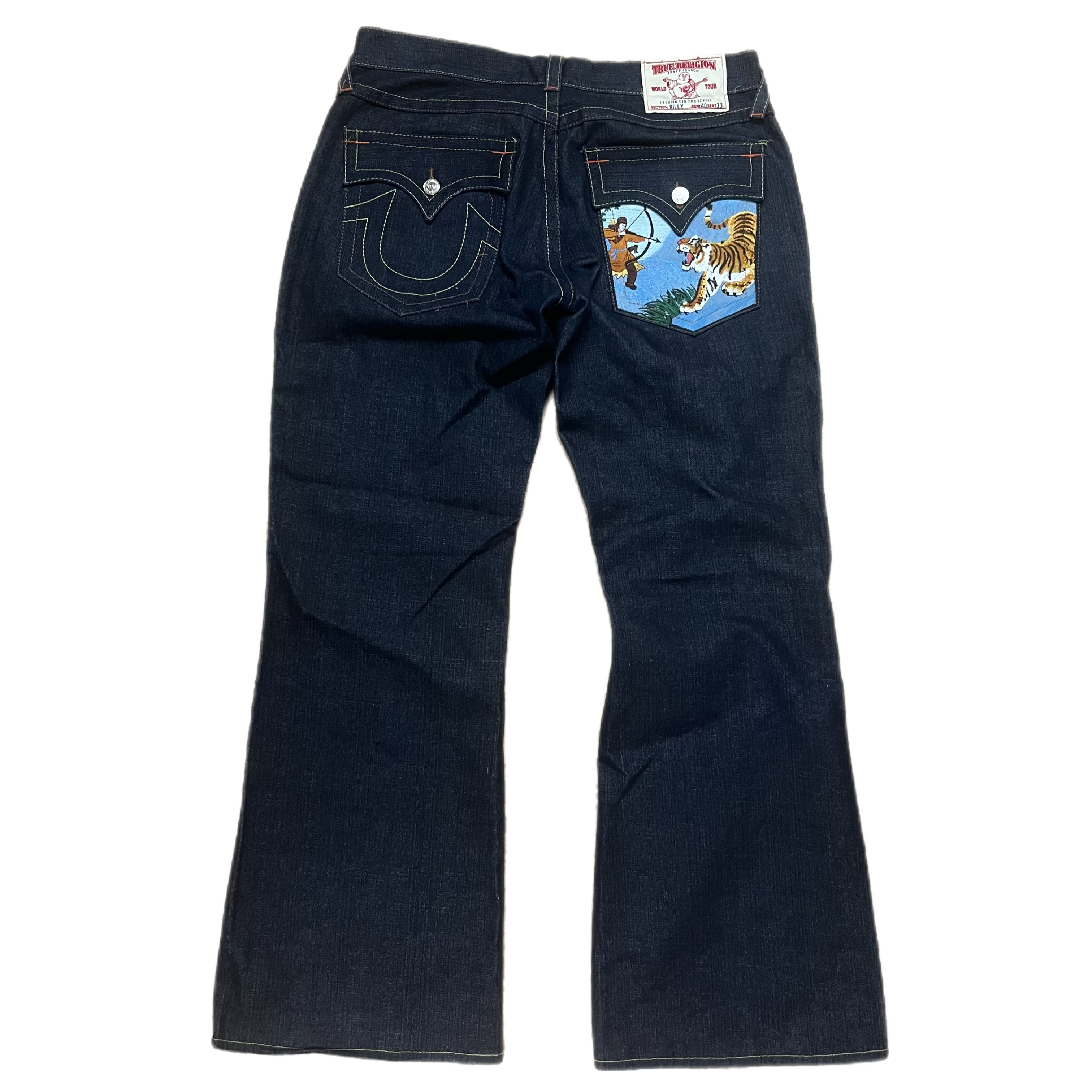 Buy True Religion Men Dark-Wash Ricky Super T Flap Pockets Jeans for Men  Online | The Collective