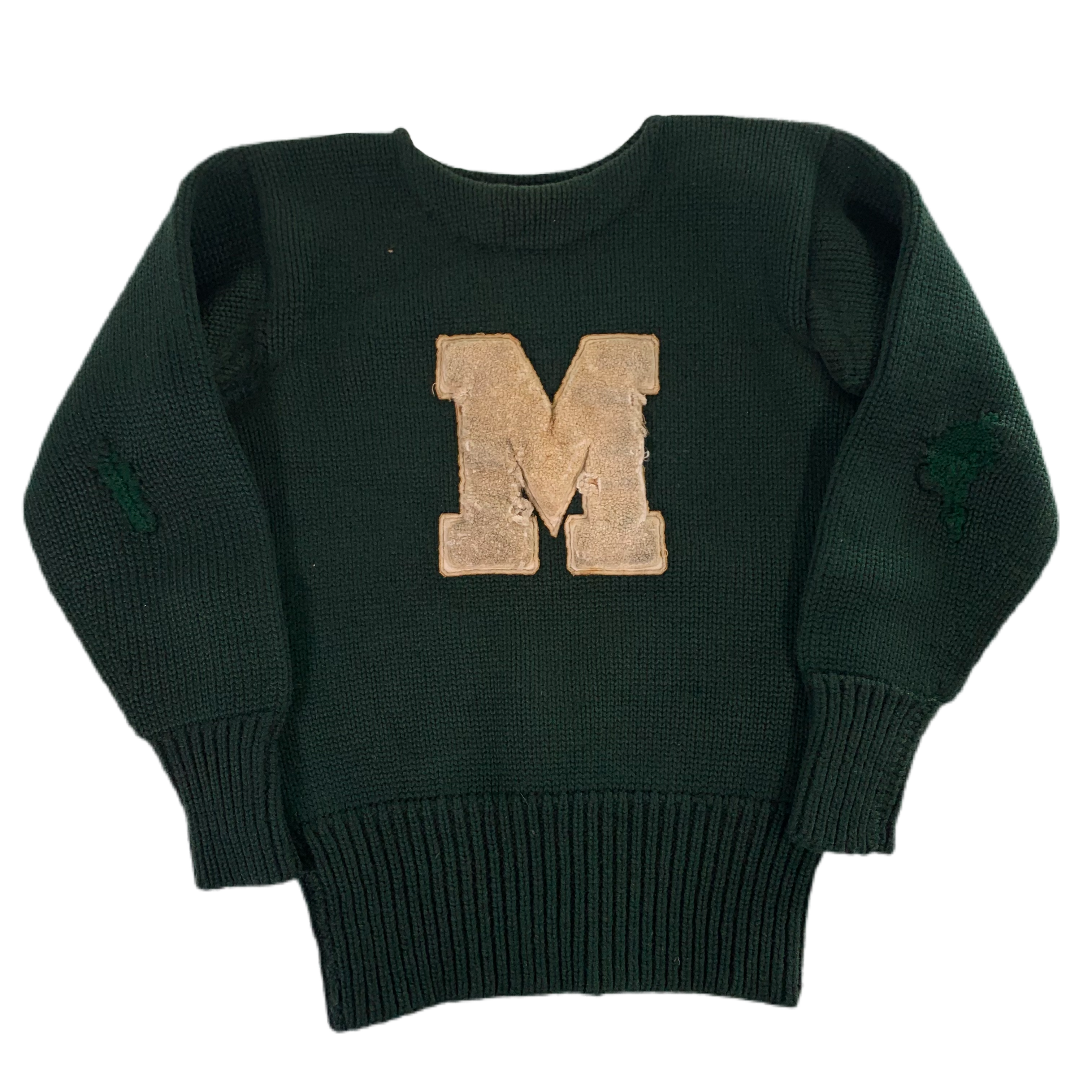 Pine State Vintage University of Michigan Wolverines Paddles Knit shops Sweater L