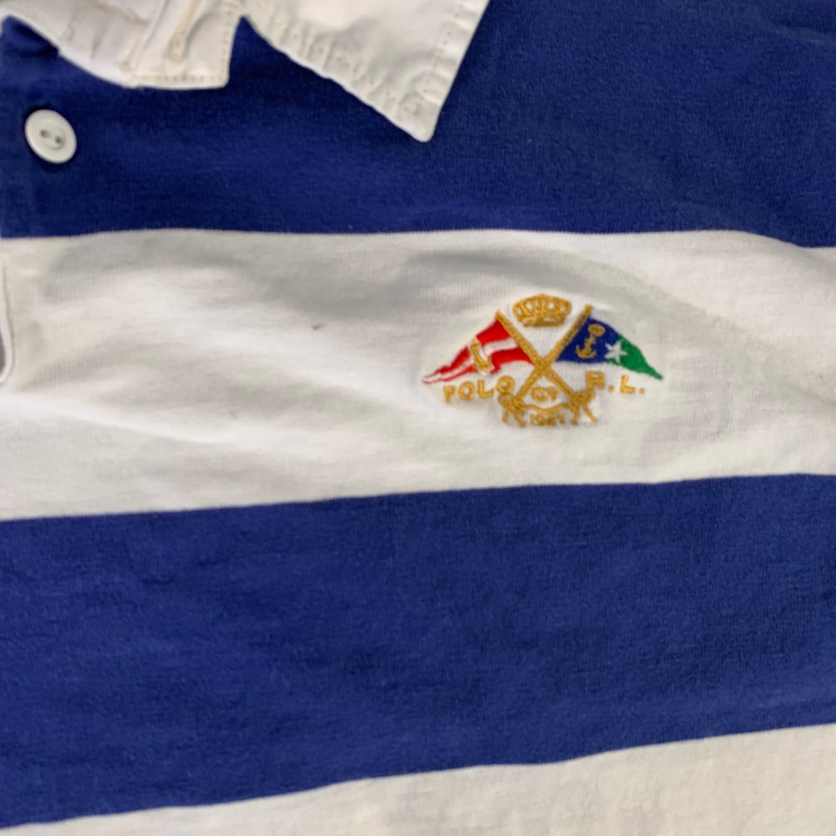 Vintage Ralph Lauren &quot;Striped&quot; Rugby Shirt