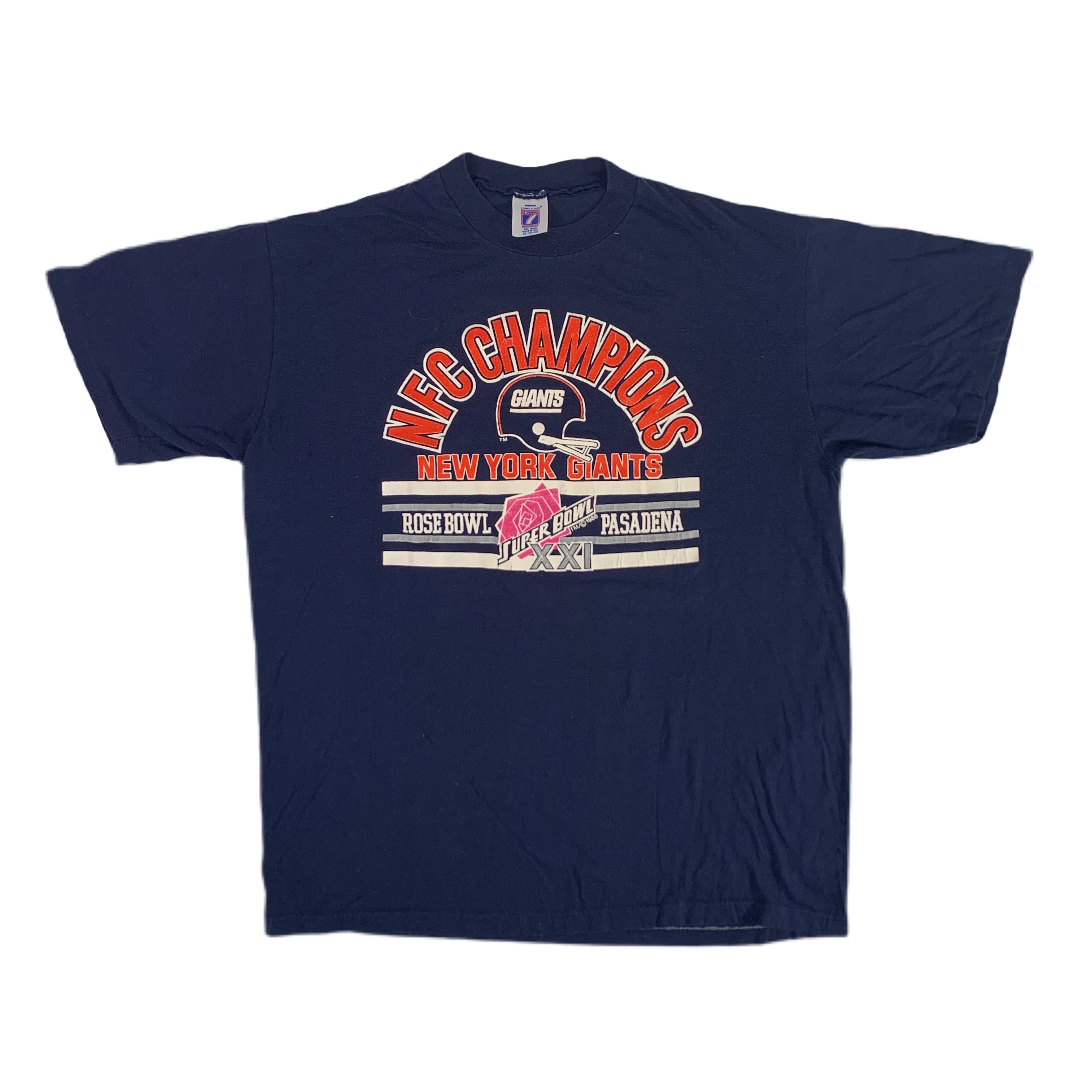 Vintage New York Giants Rose Bowl NFC Champions T-Shirt
