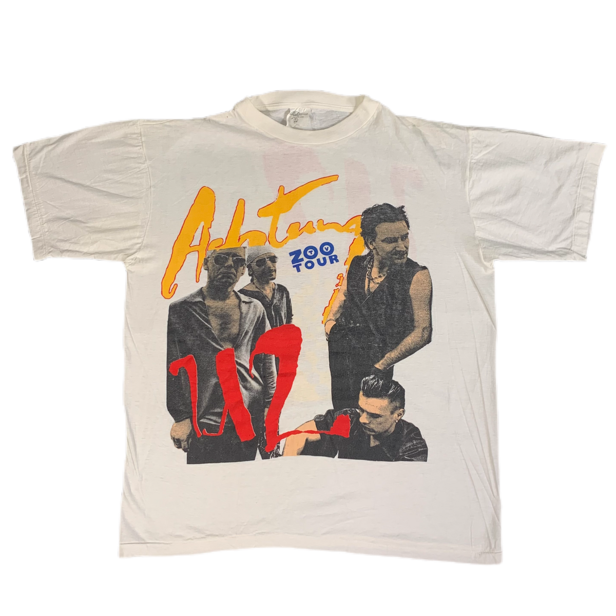 Vintage U2 &quot;Achtung Baby&quot; Zoo TV T-Shirt