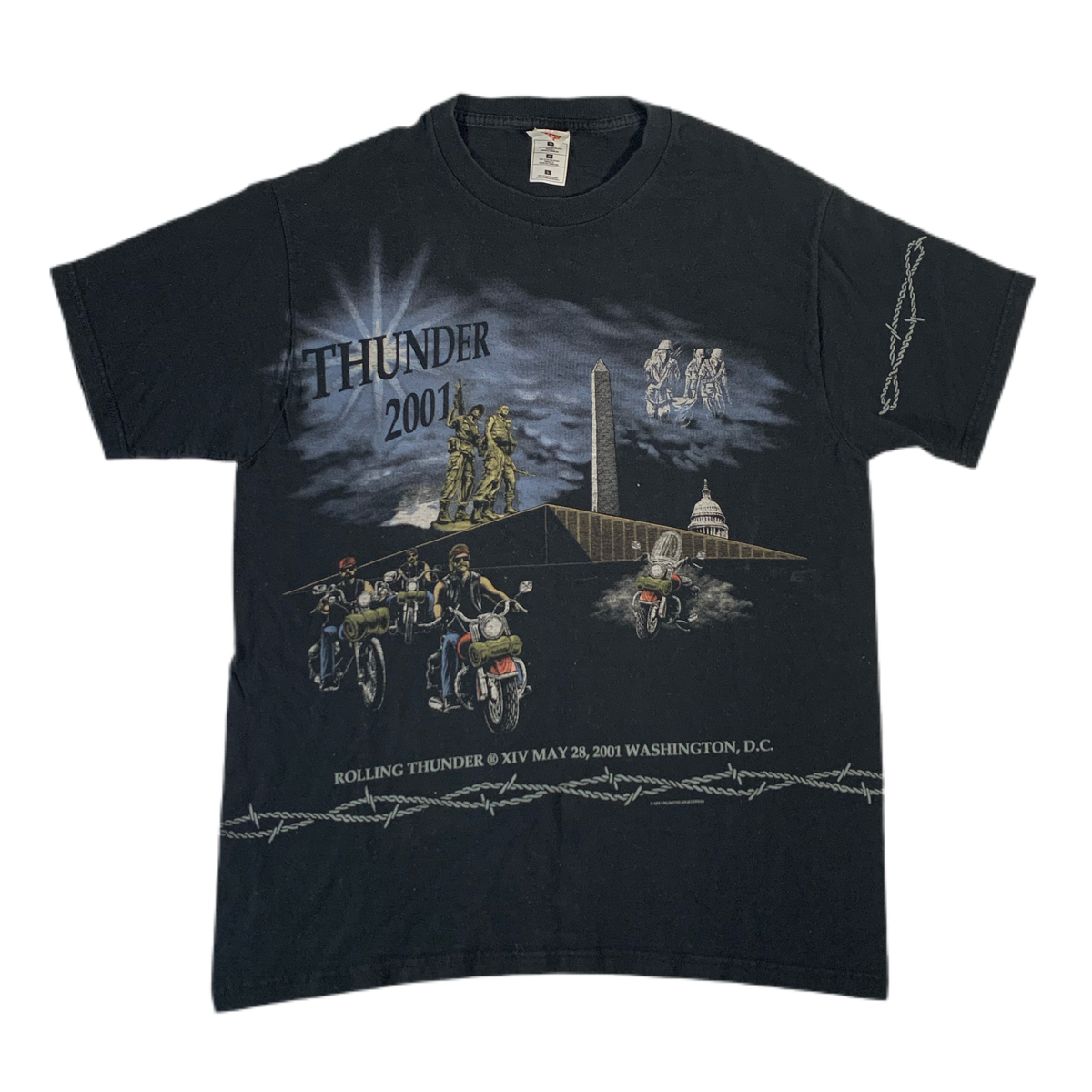 Vintage Rolling Thunder &quot;DC 2001&quot; T-Shirt - jointcustodydc