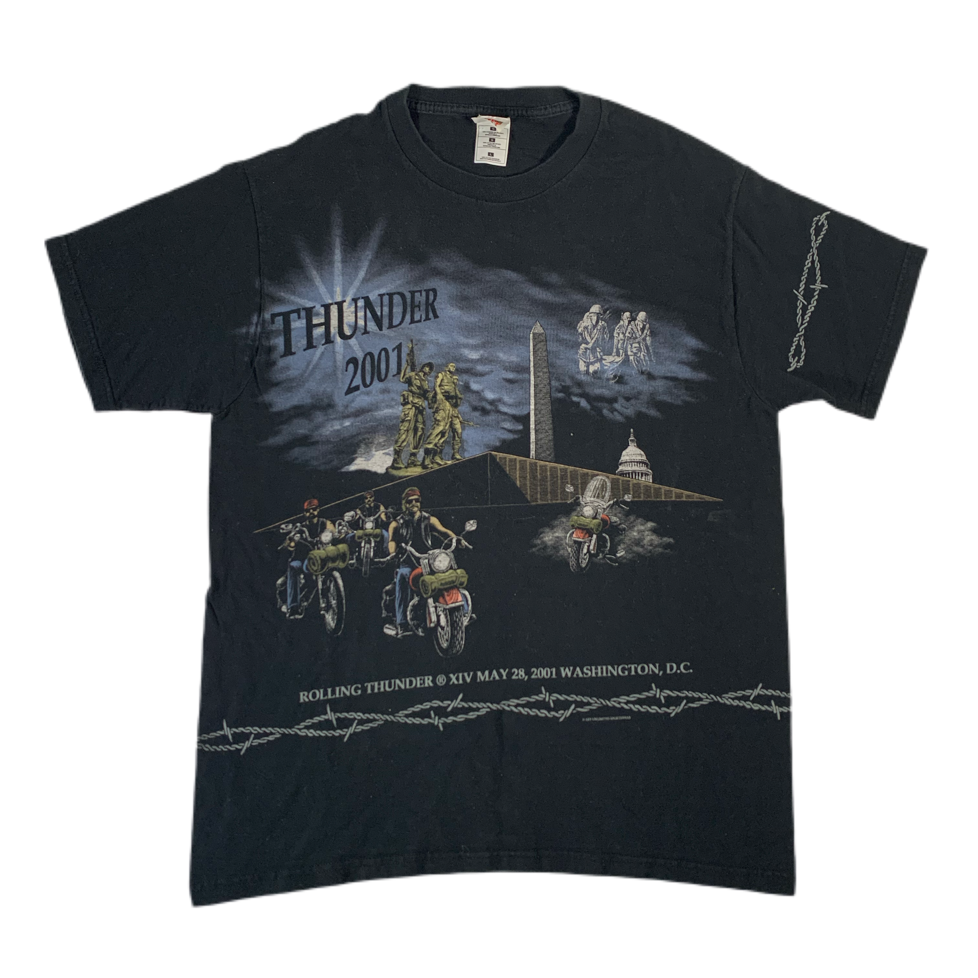 Vintage Rolling Thunder "DC 2001" T-Shirt - jointcustodydc