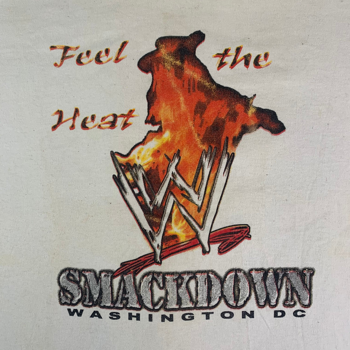 Vintage Smackdown Washington D.C. &quot;Feel The Heat&quot; T-Shirt