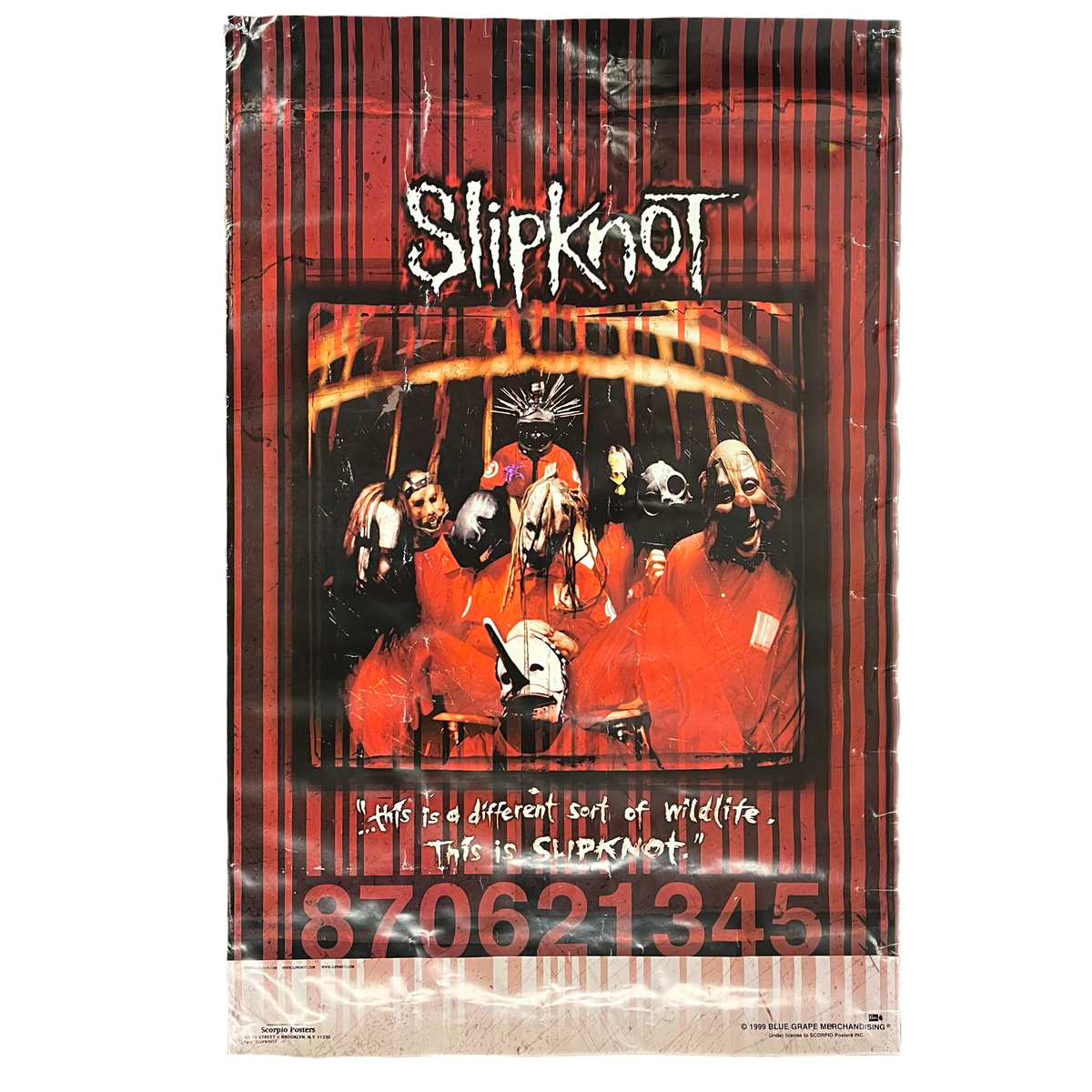 Vintage Slipknot &quot;Self Titled&quot; Promotional Poster