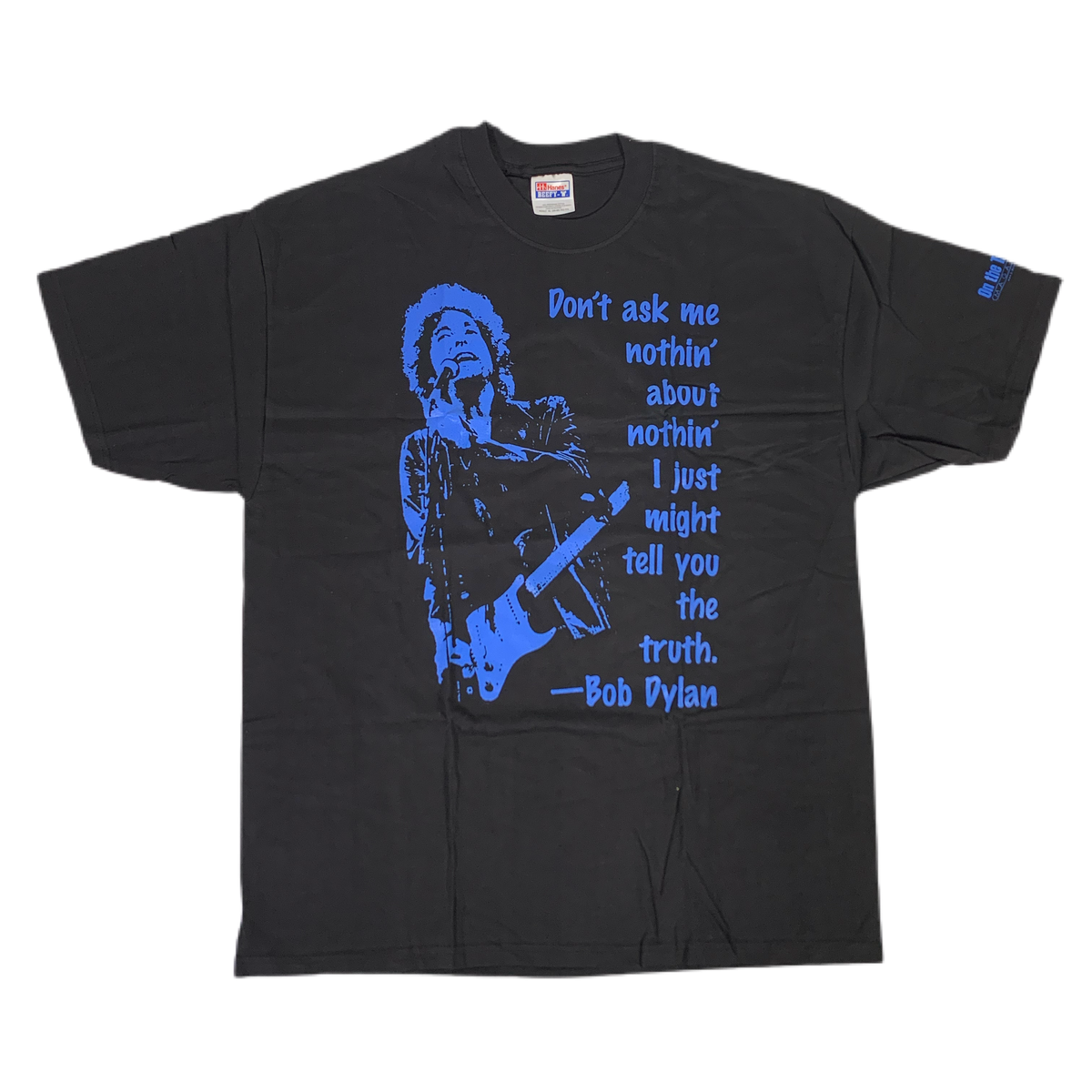 Vintage Bob Dylan &quot;On The Tracks Zine&quot; T-Shirt