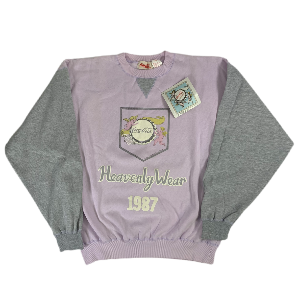 Vintage Coca-Cola &quot;Heavenly Wear&quot; 2-Tone Crewneck Sweatshirt