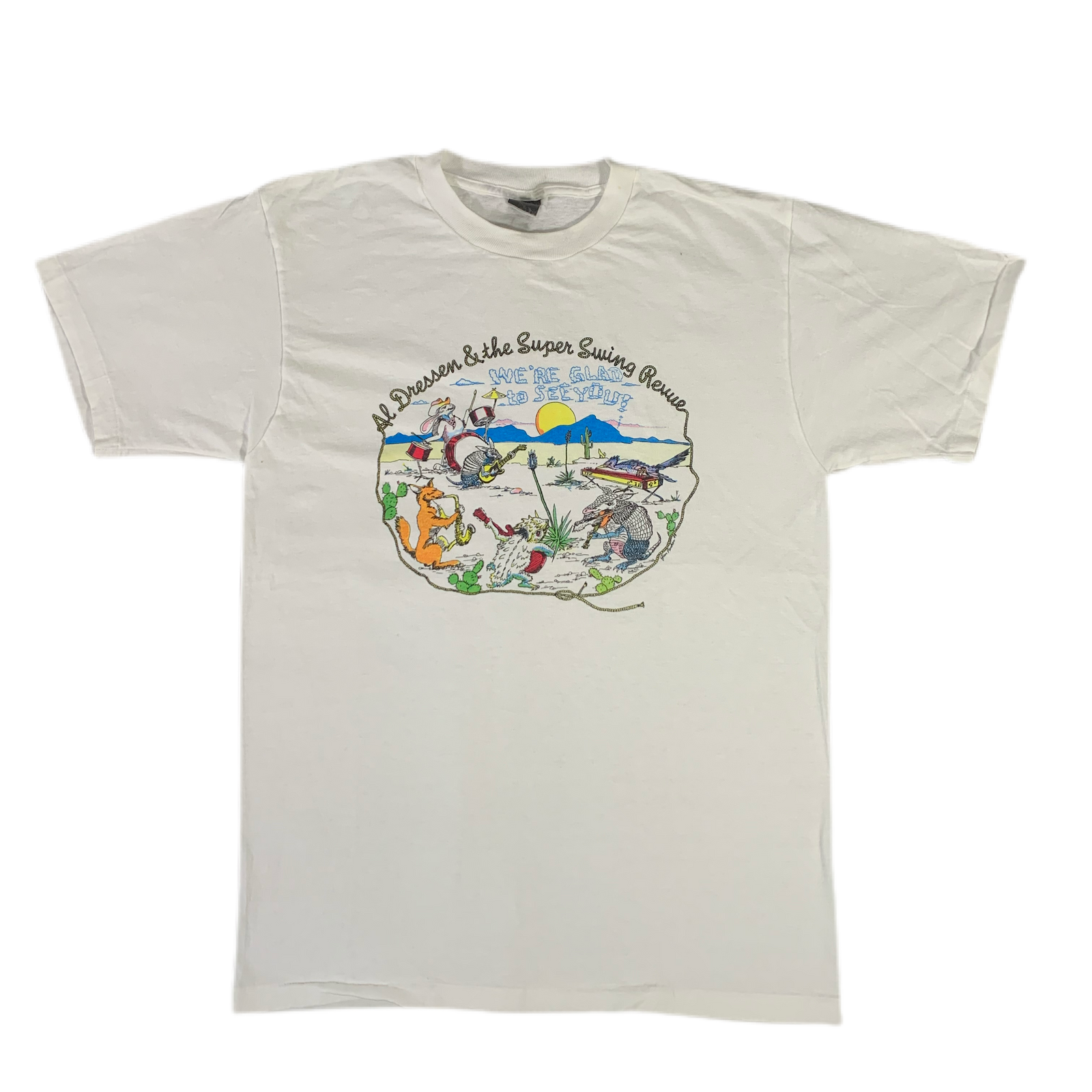 Vintage Al Dressen & The Super Swing Revue "We're Glad To See You" T-Shirt - jointcustodydc