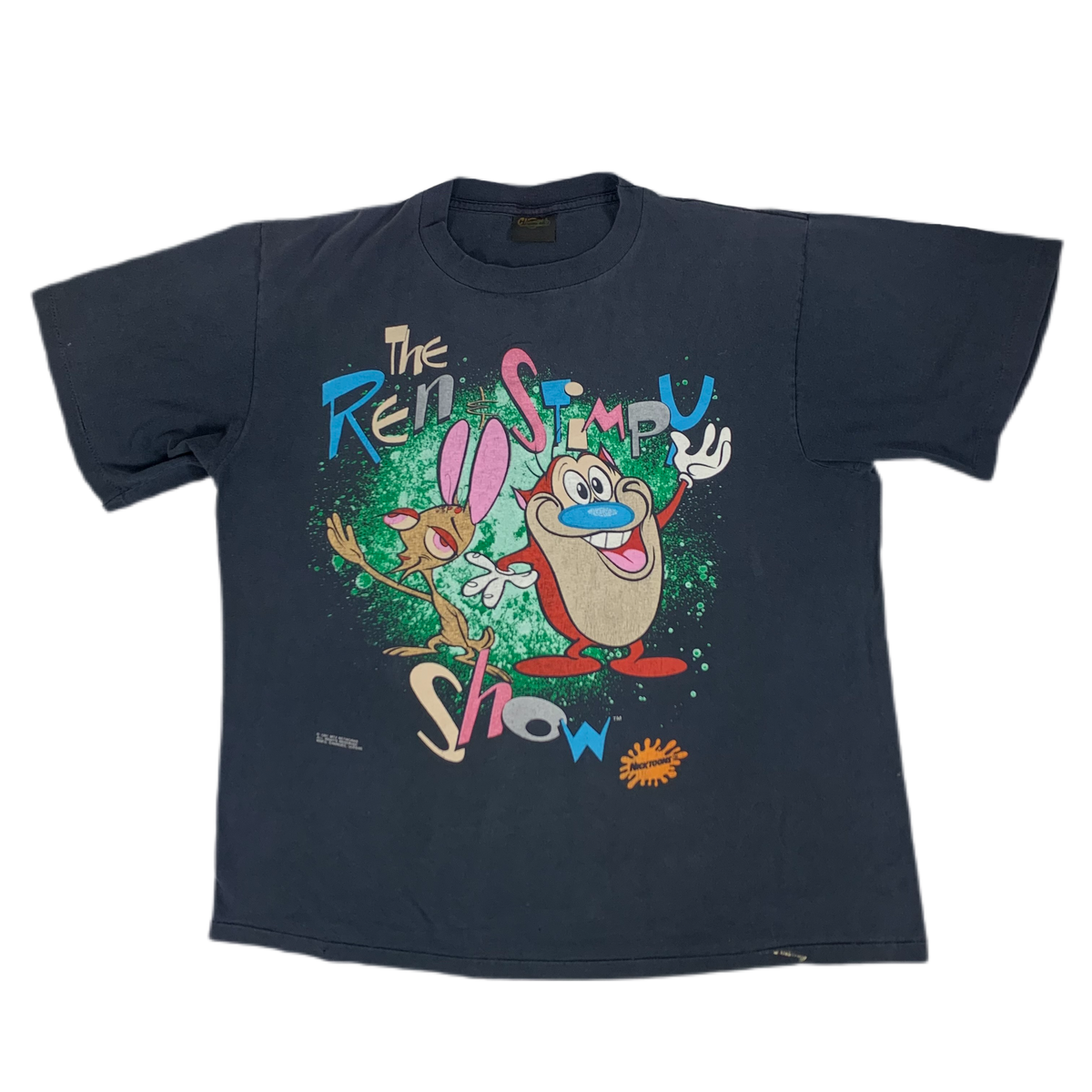 Vintage The Ren &amp; Stimpy Show &quot;Nicktoons&quot; T-Shirt