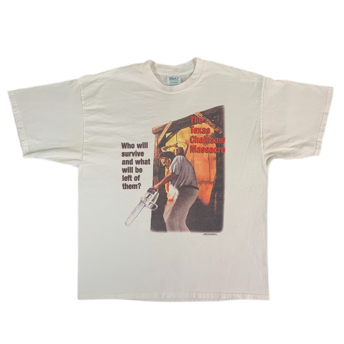 Vintage Texas Chainsaw Massacre &quot;Who Will Survive&quot; T-Shirt