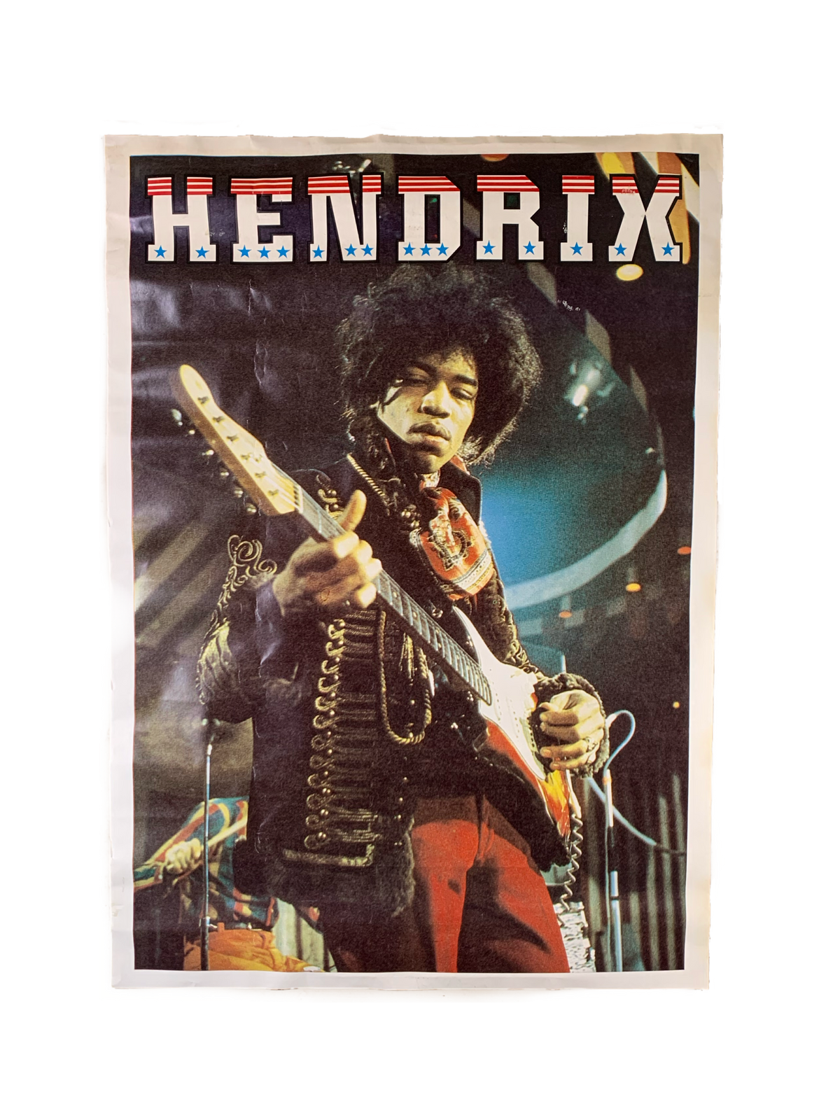 Vintage Jimi Hendrix &quot;Live On Stage&quot; Poster