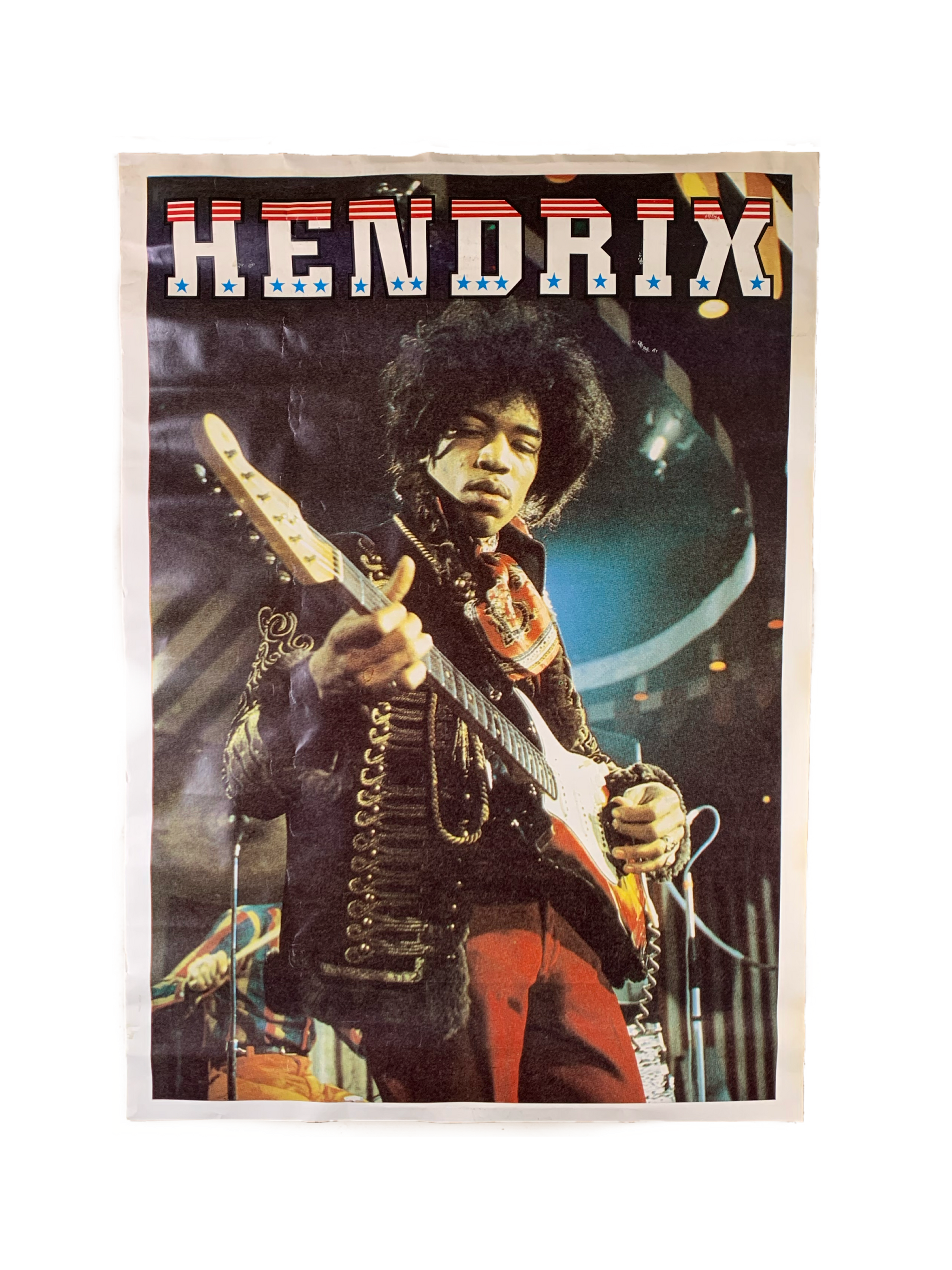 thumbnail image 2 of Jimi Hendrix American Flag Poster – 24x36 – Music Legend Wall Art 2 of 6