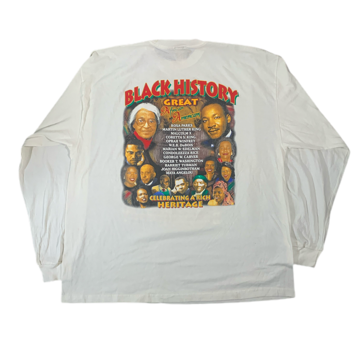 Vintage Original Black History Great Heritage Long Sleeve Shirt