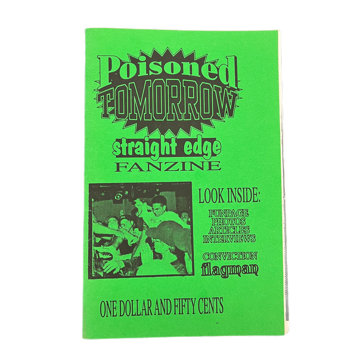 Vintage Poisoned Tomorrow &quot;Straight Edge Fanzine&quot; Issue #1
