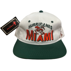 University of Miami Hurricanes Womens New Era Distressed Short Bill  Baseball Cap