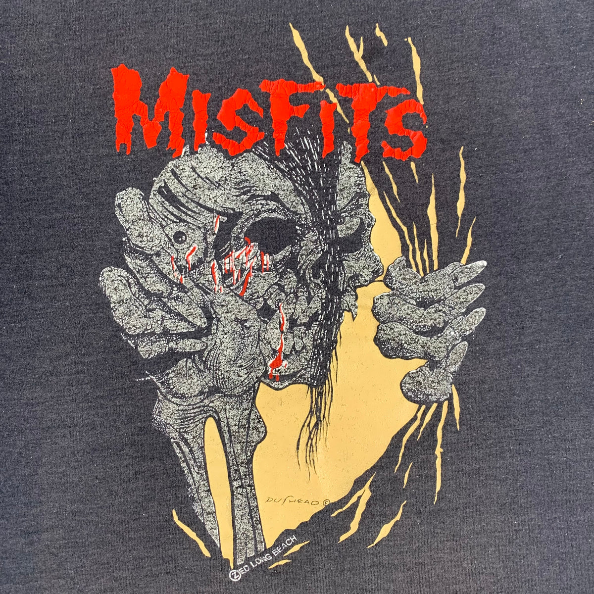 Vintage The Misfits &quot;Zed Long Beach&quot; Pushead Sleeveless T-Shirt