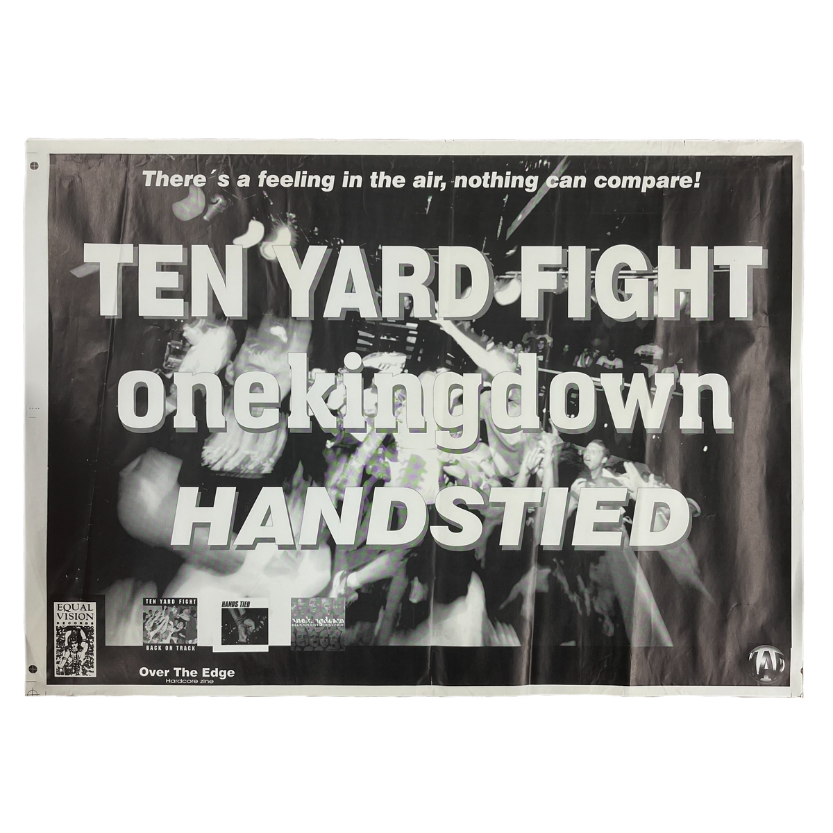 Vintage Ten Yard Fight One King Down Hands Tied &quot;Equal Vision Records&quot; Over The Edge Hardcore Zine Poster