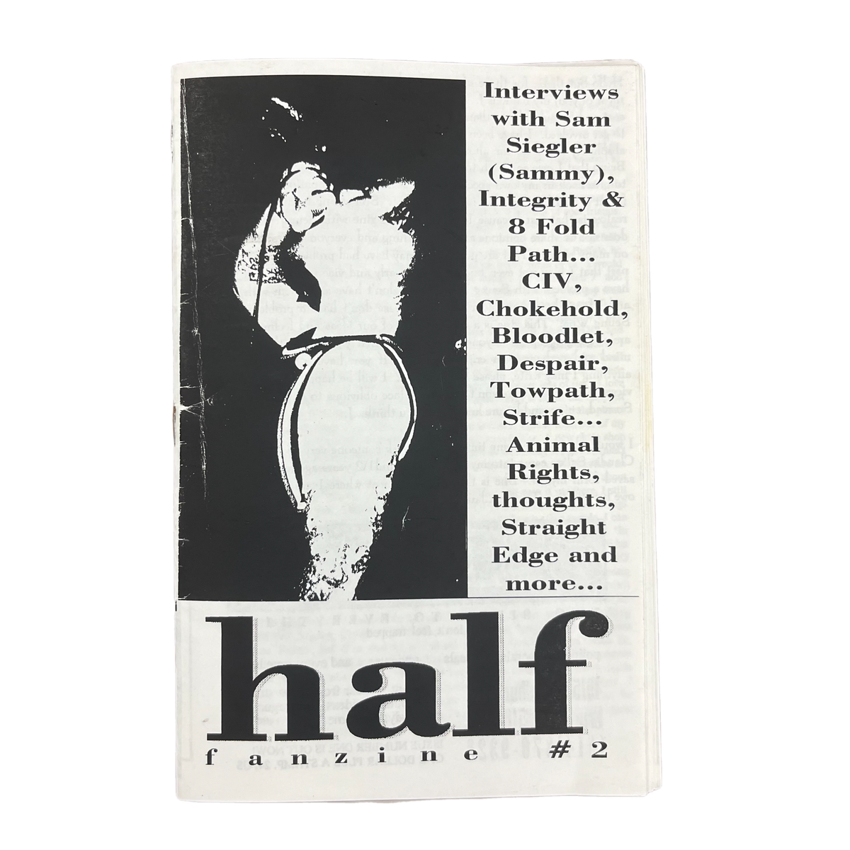 Vintage Half Fanzine &quot;Straight Edge Hardcore&quot; Issue #2